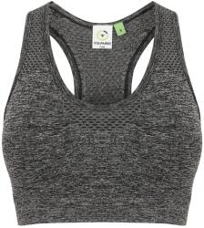Tombo Bustieră crop top de sport pentru femei - Gri închis prespălat | XS (TL696-1000237410)