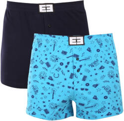 Nedeto 2PACK férfi bő szárú boxeralsó Nedeto többszínű (2NTV06) M