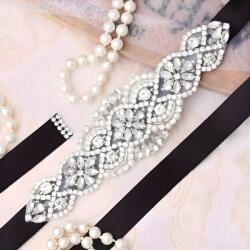 HARAHU Női Kötőöv KV-40043 - Fekete/Ezüst KP40043