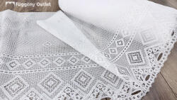 fuggonyoutlet Méteráru, Vitrázs Függöny, Yonca, fehér, 90 cm - fuggonyoutlet - 1 490 Ft
