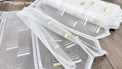 fuggonyoutlet Méteráru, Vitrázs Függöny, színes, 45 cm