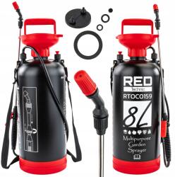 Red Technic Kézi Magasnyomású Permetező 8L Kerti Karra Állítható Könnyű Fúvóka (RTOC0159)