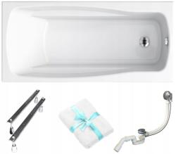 Cersanit Téglalap alakú akril kád Cersanit Lana 150x70 lábszifon törölköző (S301-161)