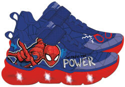 Pókember Power LED villogó, világító utcai cipő 28 (85CEP230000690228)