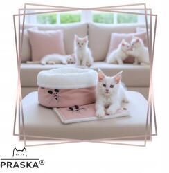  Prága Puffy Kutya-macska takaró és fészek púderrózsaszín 45cm (D26A-34259_20251125204659)