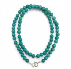  Colier din Turcoaz de Arizona Rotund 5-5, 8 mm Accesorii de Argint 925 - 1 Buc