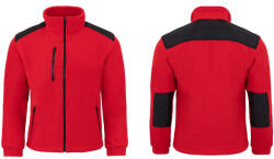 JHK meleg polár pulóver Flra 340 Premium Bk/bk Piros M (FLRA 340)