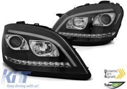  Tuning headlight set suitable for Mercedes ML W164 2005-2008 with black base, left and right (ABMEHX6010661)