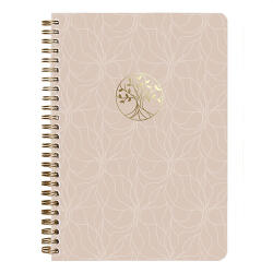 Clairefontaine Jegyzetfüzet Clairefontaine Inspire A/5, spirálos, 74 lapos, vonalas, vegyes minta (116085C)