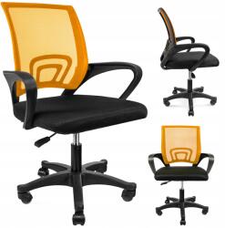 Jumi Skandináv Szék, Fekete-narancssárga, Ebédlőbe, Nappaliban, Konyhában, Modern Kivitel (SMART czarne z poduszką fotel obrotowy)