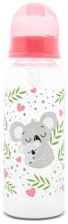Lorelli Cumisüveg 0+-os cumival, rózsaszín koala maci 0+ hó (250 ml/db) - babybear