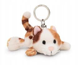 NICI kulcstartó Macska háromszínű 10cm, fekvő Zöld (62132)