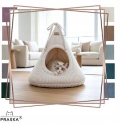 PRASKA - Eco Cats Collection Cat Cab macskafekhely kivehető párnával 50cm Prágai Színek (5907021112895)