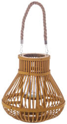 Bizzotto Felinar bambus portocaliu sticla Belem Ø25x25h (0141373X)