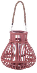 Bizzotto Felinar bambus roz sticla Belem Ø25x25h (0141374X)