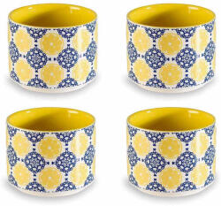 Decorer Set 4 pahare portelan Limoncello Ø 6, 5 cm x 5 H (A72.13.09deco) Pahar
