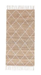 Bizzotto Covor iuta natur alb Shaila 70x140 cm (0608295X) Covor