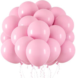 Flippy Set 10 Baloane din Latex, Flippy, Model Party, 13 cm, 1 g, Roz (teo-130917)