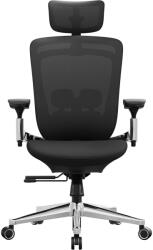 SONGMICS Scaun de birou ergonomic reglabil cu tetiera si suport lombar, inclinare 135°, maxim 150 kg, 70x70x125 cm, negru (EZ-OBN068B01)