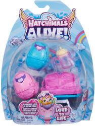 Spin Master Set Hatchimals Alive roz cu 2 figurine surpriza si accesorii (6067740) Figurina