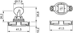 Bosch 1 987 302 266 Pure Light WS Bec, lampa ceata spate