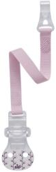 NIP Lant pentru suzeta NIP cu banda textila si carlig, 0+ luni, roz (38374)