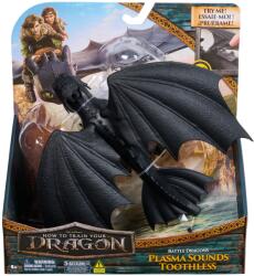 Spin Master Figurina dragon Toothless cu sunete si aripi mobile, 26, 5 cm (6072591_20151289) Figurina
