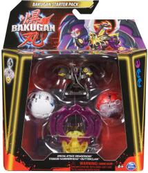 Spin Master Bakugan Starter Pack Dragonoid cu Titanium Hammerhead si Butterclaw (6066989_20143703) Figurina