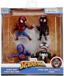 Simba Toys Set 4 figurine metalice Marvel Spider-Man, Venom si Miles Morales 6, 5 cm (253222015) Figurina