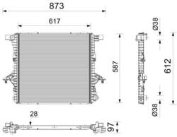 MAHLE Radiator, racire motor MAHLE BEHR *** PREMIUM LINE *** CR 2814 000P (CR 2814 000P)