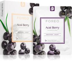 FOREO Farm to Face Sheet Mask Acai Berry antioxidáns fátyolmaszk 3x20 ml