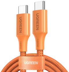 UGREEN L502 PD 5A 1 m-es USB-C kábel (narancssárga)