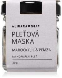 Almara Soap Face Moroccan Clay & Pumice Hámlasztó maszk normál bőrre 20 g