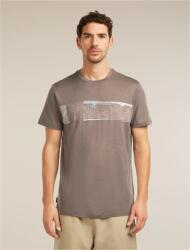 Icebreaker Men Merino 150 Tech Lite SS Tee Elevation Line férfi funkcionális póló M / világos barna