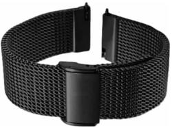 EmBexy SteelLine WD024 - csúsztatható milánói szíj, 24 mm, fekete