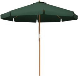 Outsunny Umbrelă de Grădină cu Corzi, Deschidere Reglabilă și Orificii de Ventilație, Ø325x250 cm, Verde | Aosom Romania (84D-040V00DG)