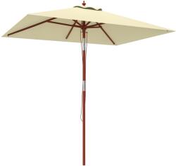 Outsunny Umbrelă de Grădină Înclinabilă cu Sistem cu Șnur și Orificiu de Ventilație, 200x150x235 cm, Bej | Aosom Romania (84D-017V00BG)