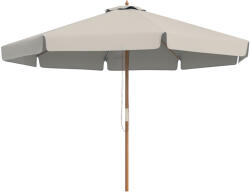 Outsunny Umbrelă de Grădină cu Corzi, Deschidere Reglabilă și Orificii de Ventilație, Ø325x250 cm, Gri | Aosom Romania (84D-040GY)