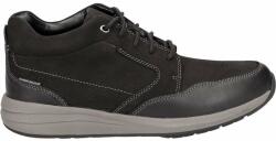 Clarks Un Coast Dry férfi félcipő - vízálló nubuk bőr - méret 39, 5 - fekete - kényelmes WaveWalk talp, fűzős elegáns utcai viselet, minőségi bélés, új