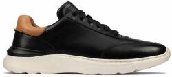 Clarks Férfi Félcipő - SprintLiteLace Bőr Sportcipő - méret 40 - Fekete, természetes bőr, kényelmes talpbetét, fűzős utcai cipő, elegáns alkalmi lábbeli