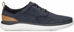 Clarks Férfi félcipő - Garratt Lace fűzős utcai cipő - méret 40 - sötétkék bőr - Cushion MAX kényelmi talp, könnyű EVA hab, elegáns és stílusos viselet