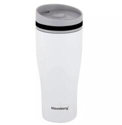 Klausberg Termosz bögre, fehér, 380 ml, rozsdamentes acél, Klausberg (~5454)