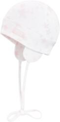  Gyerek sapka, csillagmintás, fehér, 95% pamut, 5% elasztán, állítható szett (hurtimex_4050744785967)