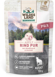  Wildes Land 24x100g Wildes Land Marha PUR & sáfrányos szekliceolaj nedves macskatáp