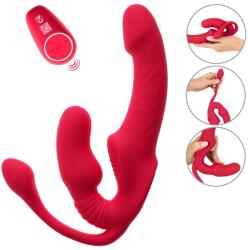 You2Toys Strapless Strap-on Triple Teaser RC Red