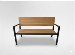  Műanyag Barna kerti pad 118 x 54 x 77 CM (MEB0810)