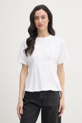 Barbour női pamut póló Liza - fehér 36