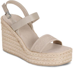 Calvin Klein Jeans Sandale cu platformă WEDGE ESPAD 70 WEBBING LTH Calvin Klein Jeans Bej 40