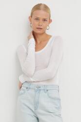 American Vintage pamut hosszúujjú - fehér S - answear - 19 990 Ft