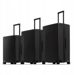  Bőrönd szett LEVEL8 fekete 40L 65L 105L elegáns 20, 24, 28" strapabíró (LA-886133-02T00)